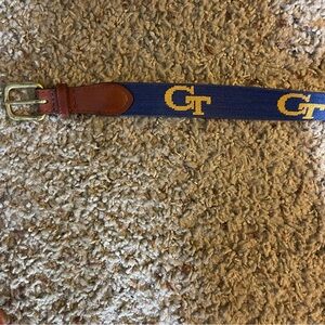 Georgia Tech Smathers and Branson needlepoint belt